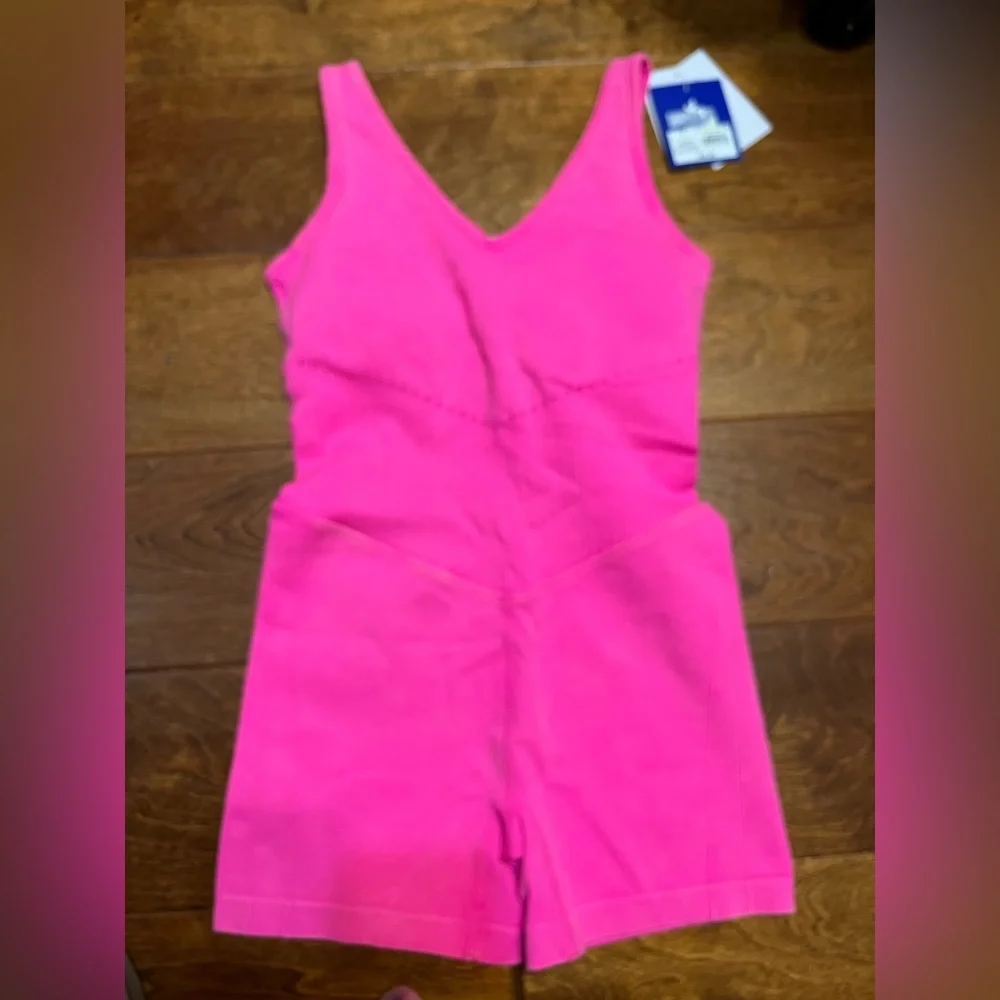 NWT JoyLab Vibrant Pink Shapewear Bodysuit Size Small - Picture 2 of 7